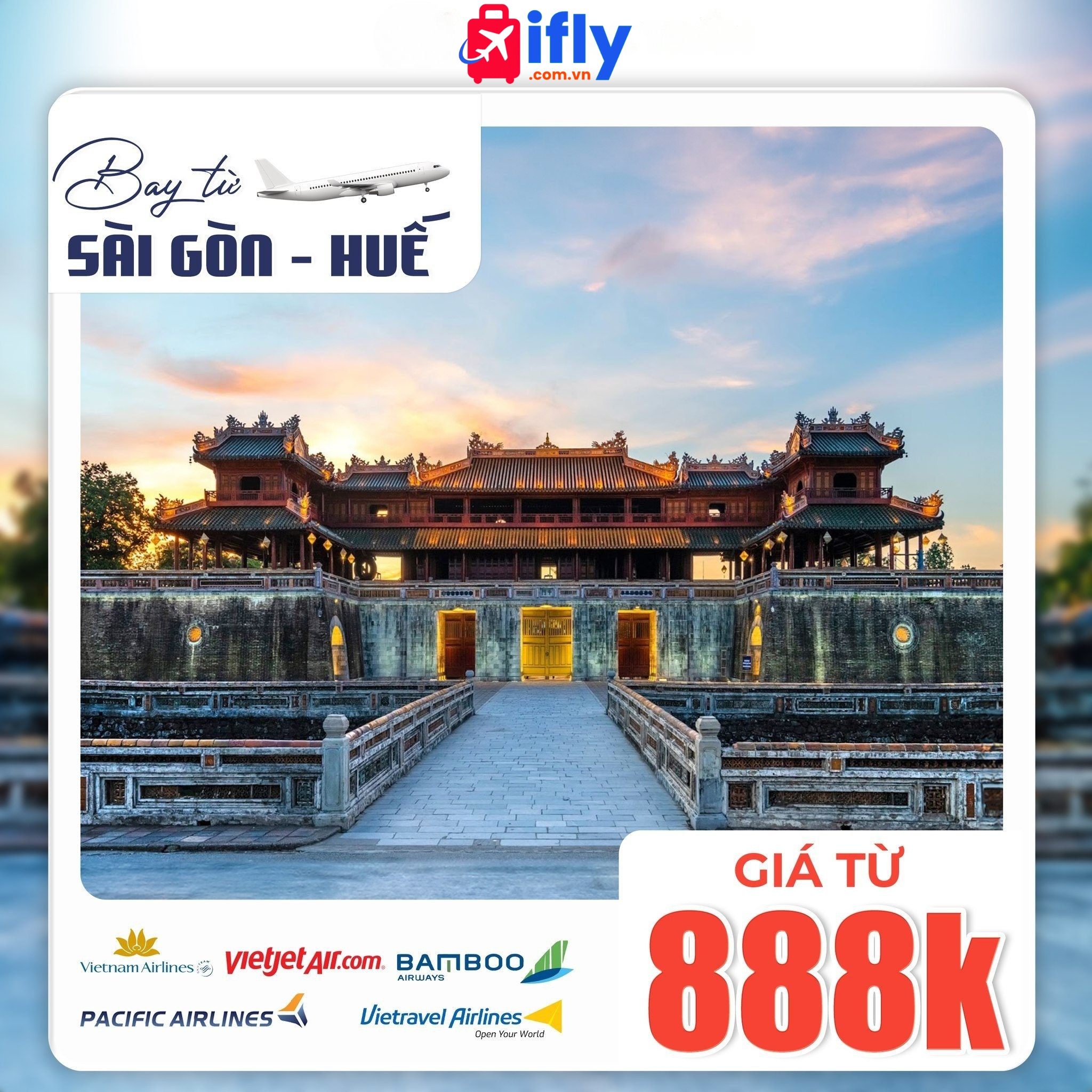 SGN ↔ Huế từ 888K