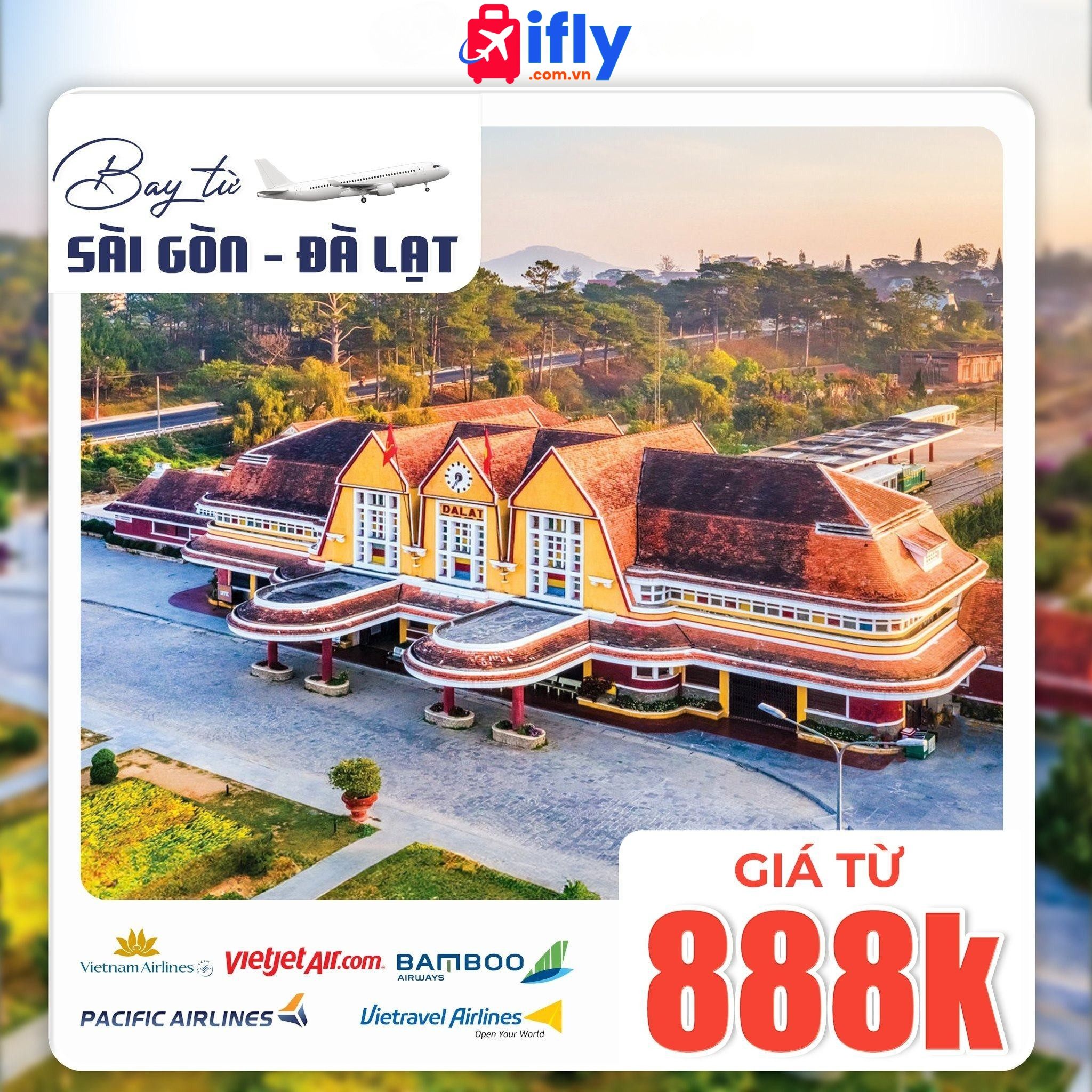 SGN ↔ Đà Lạt từ 888K