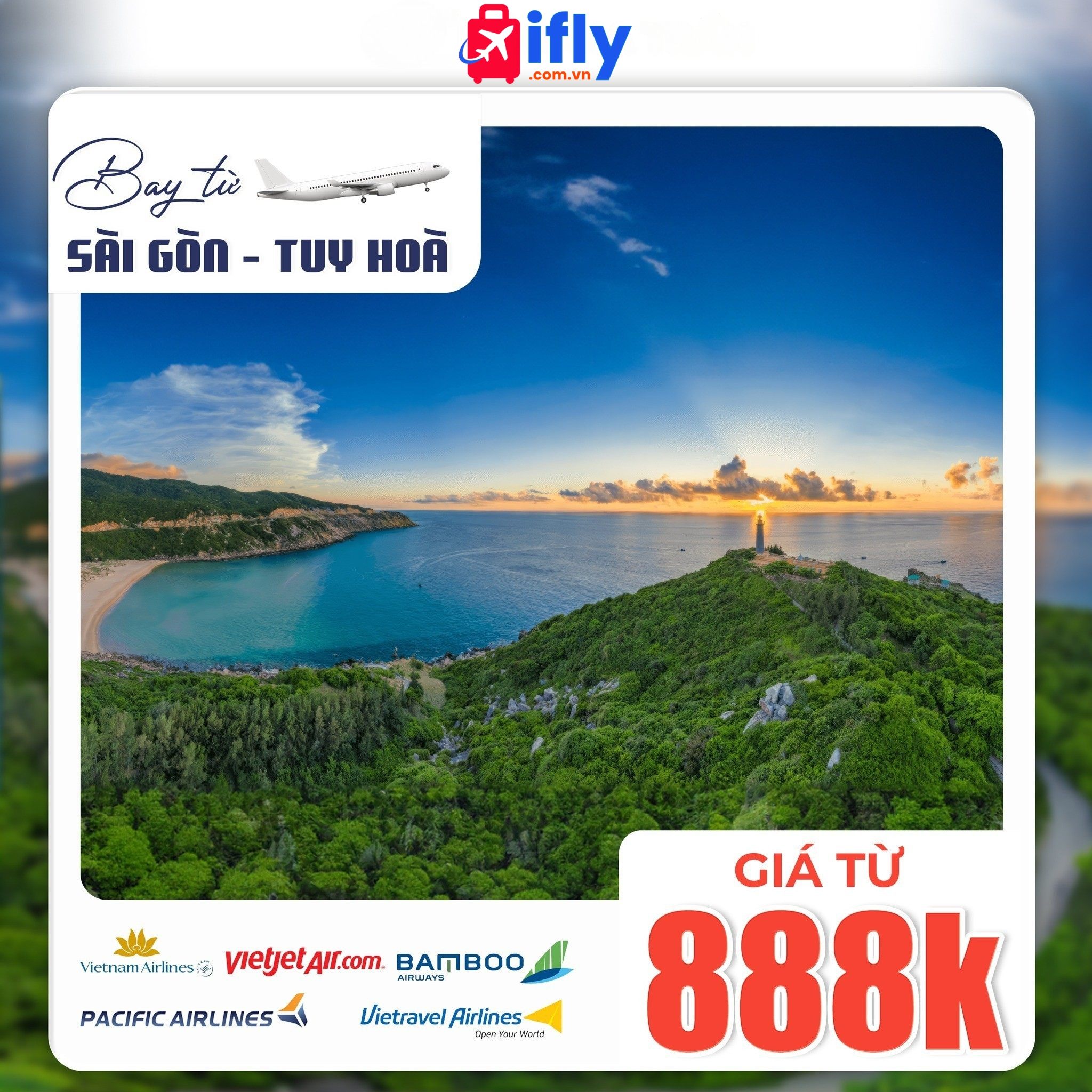 SGN ↔ Tuy Hòa từ 888K