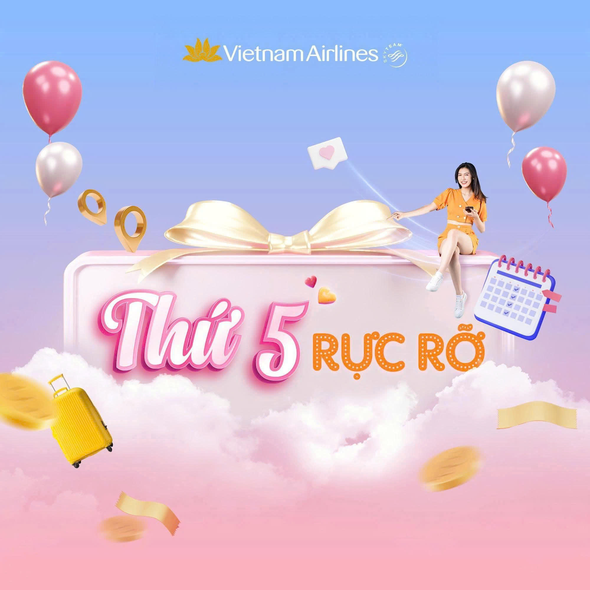 Vietnam Airlines – Thứ 5 Rực Rỡ tháng 9