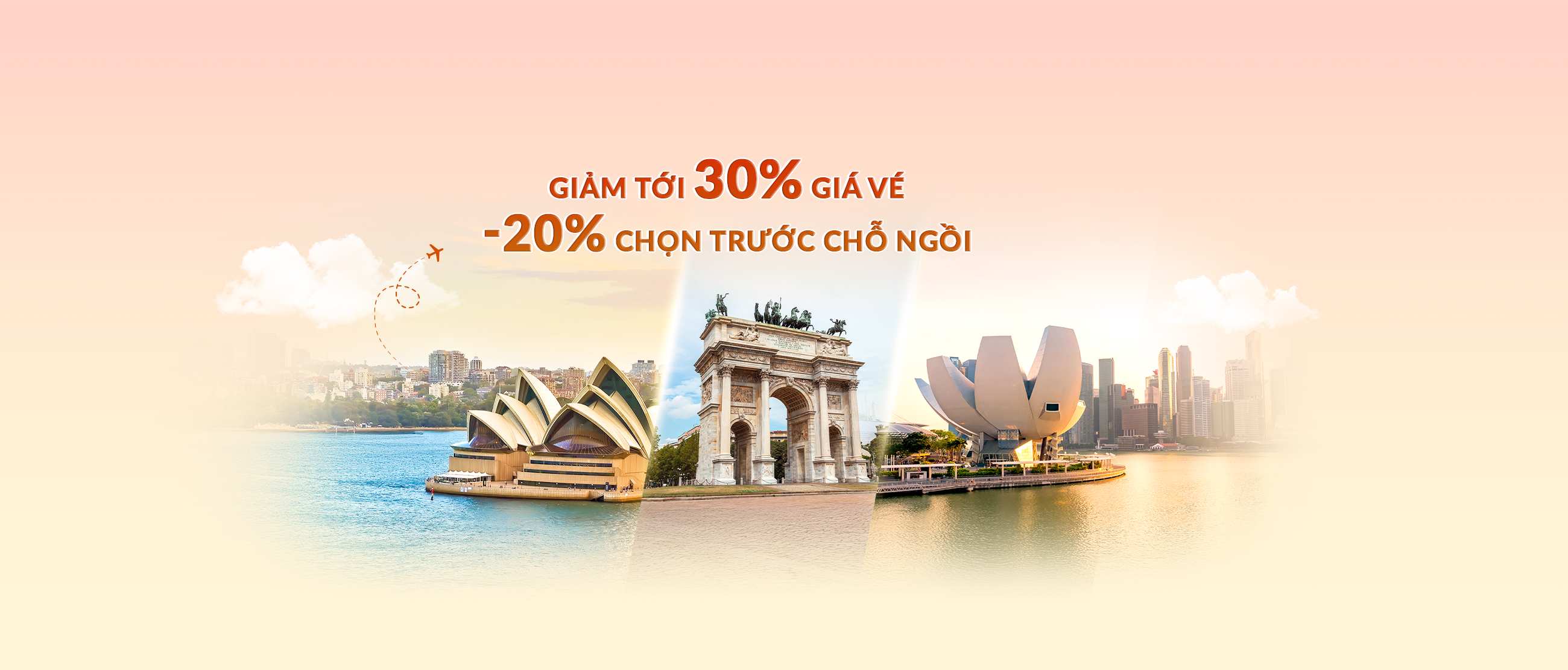 VNA – Ưu đãi quốc tế tới 30%