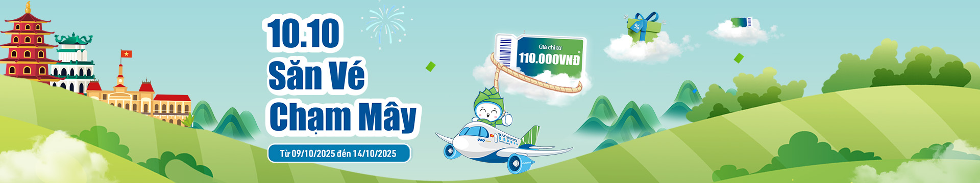Bamboo Airways – 10.10 Săn Vé Chạm Mây