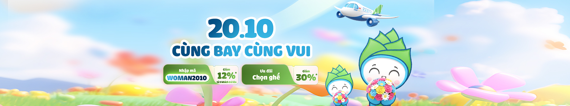 Bamboo Airways – 20.10 Cùng bay, cùng vui – WOMAN2010