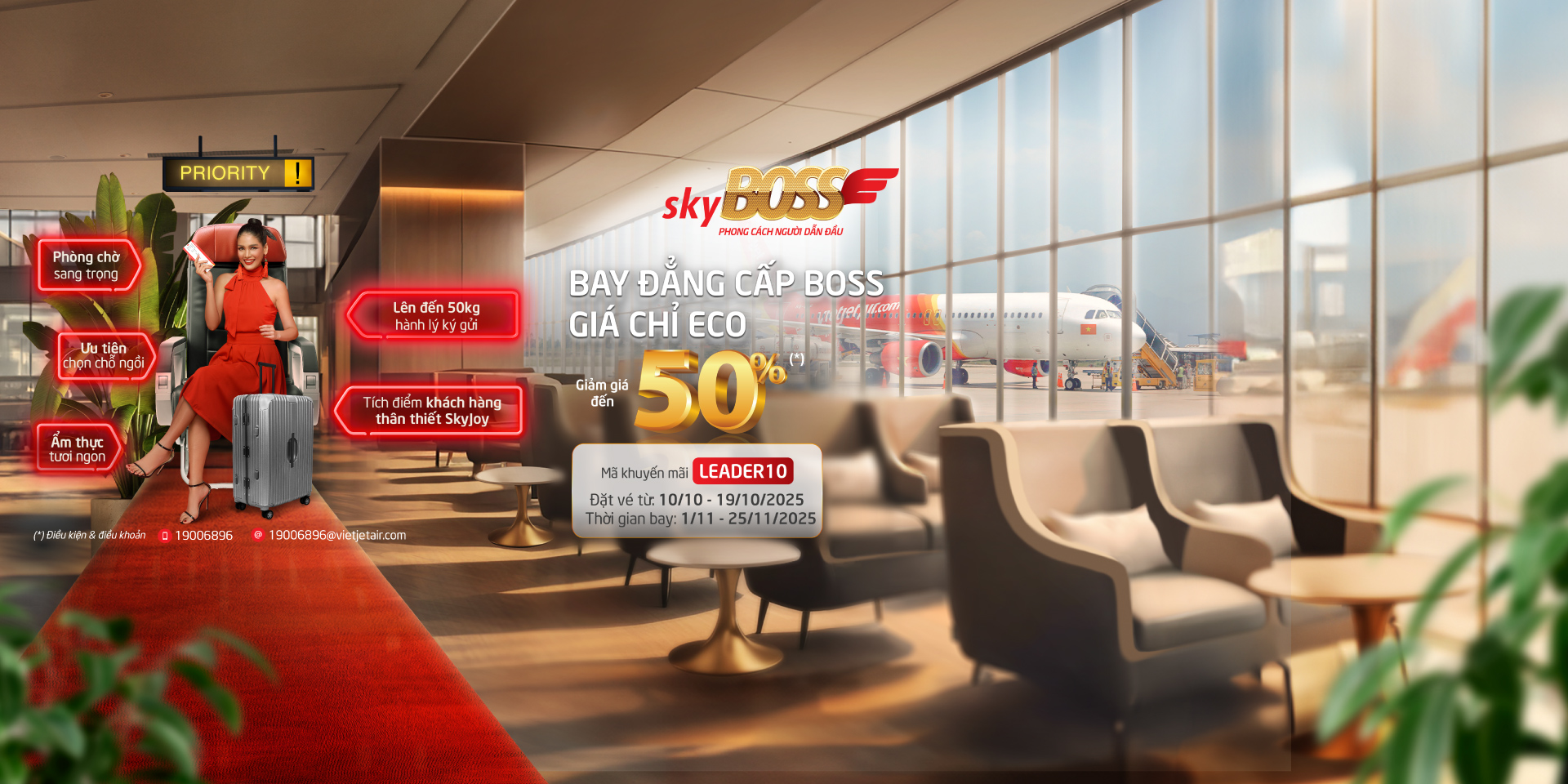 Vietjet SkyBoss – Ưu đãi đến 50%