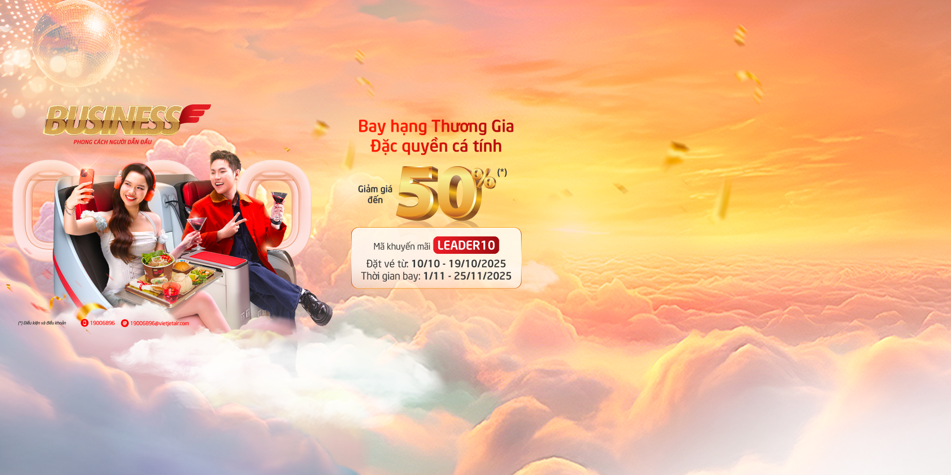 Vietjet Business – Ưu đãi đến 50%