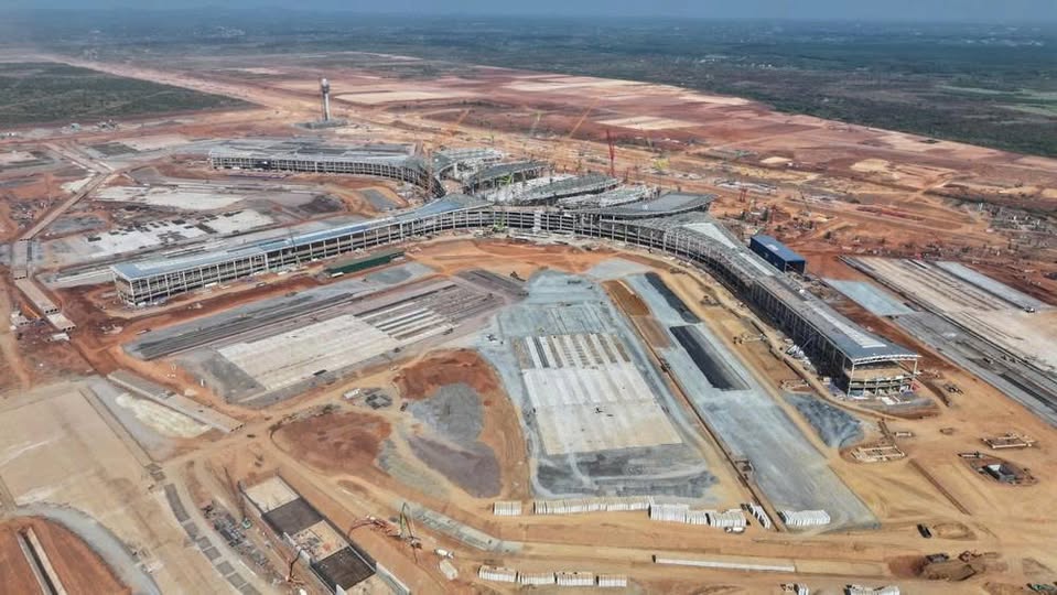 Toàn cảnh công trường sân bay Long Thành đang hoàn thiện hạ tầng