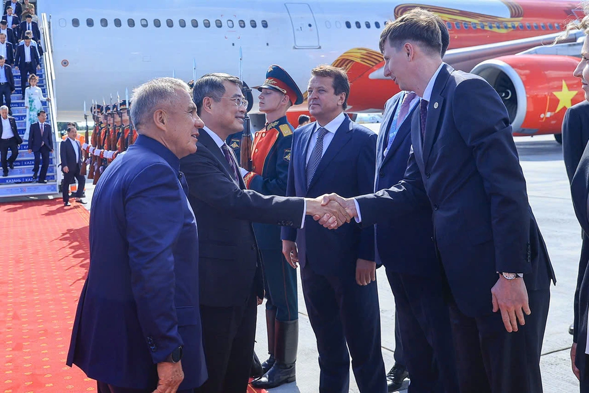 Đoàn đại biểu cấp cao Việt Nam tham dự Hội nghị ASEAN Nga tại Kazan