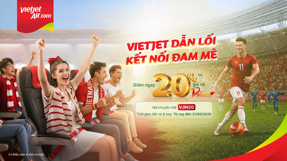 Vietjet ưu đãi lớn mùa hè áp dụng cho hạng Deluxe SkyBoss và Business