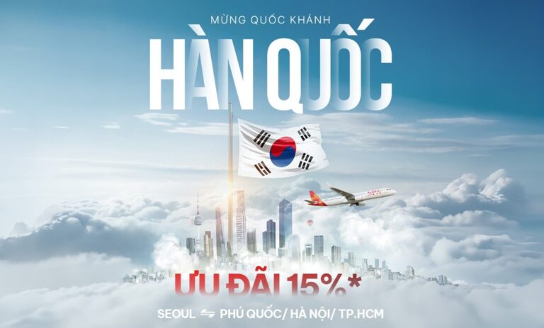 Bay Seoul tiết kiệm hơn với ưu đãi 15% từ Sun PhuQuoc Airways