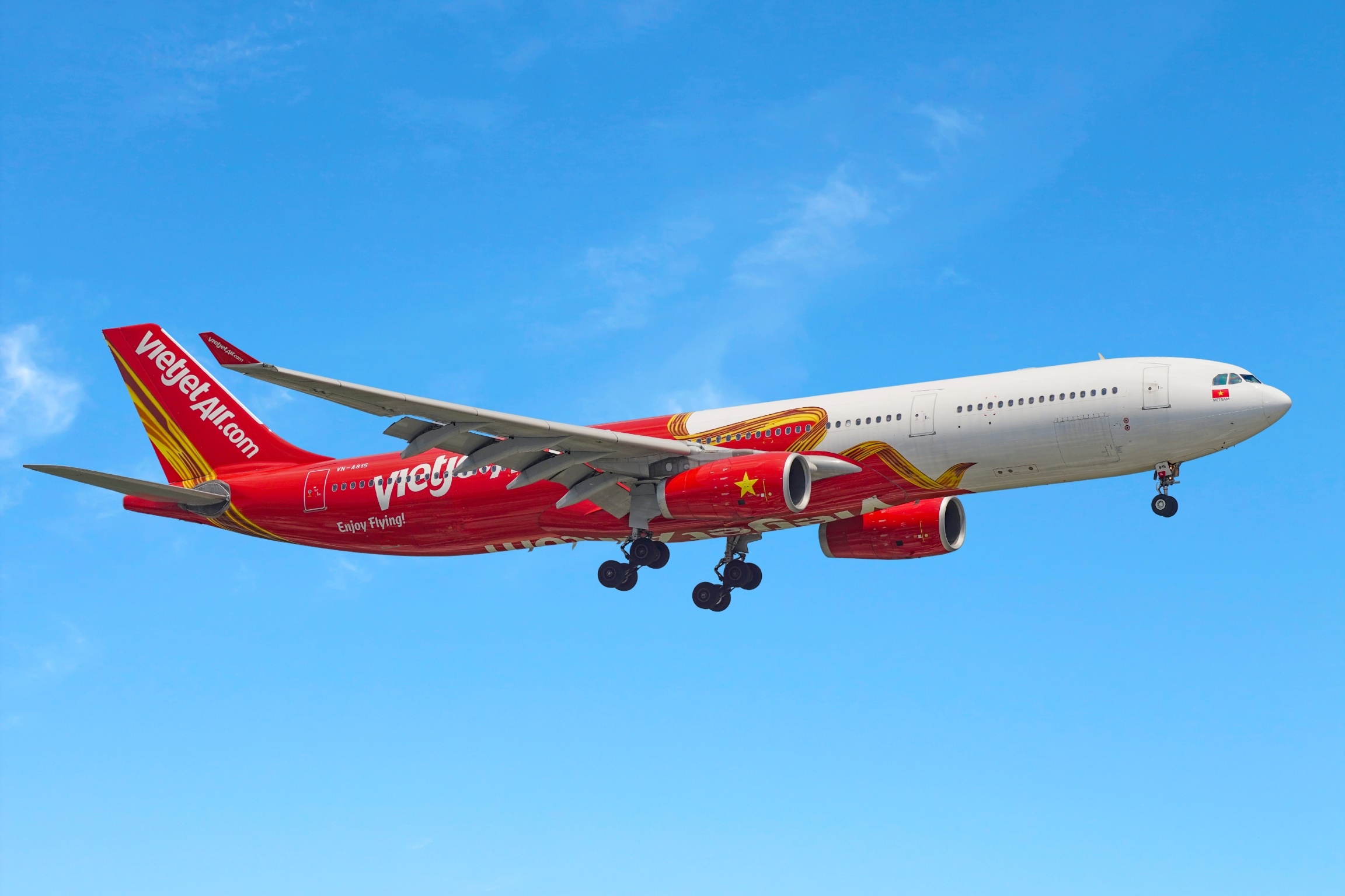 Máy bay Vietjet trên hành trình quốc tế
