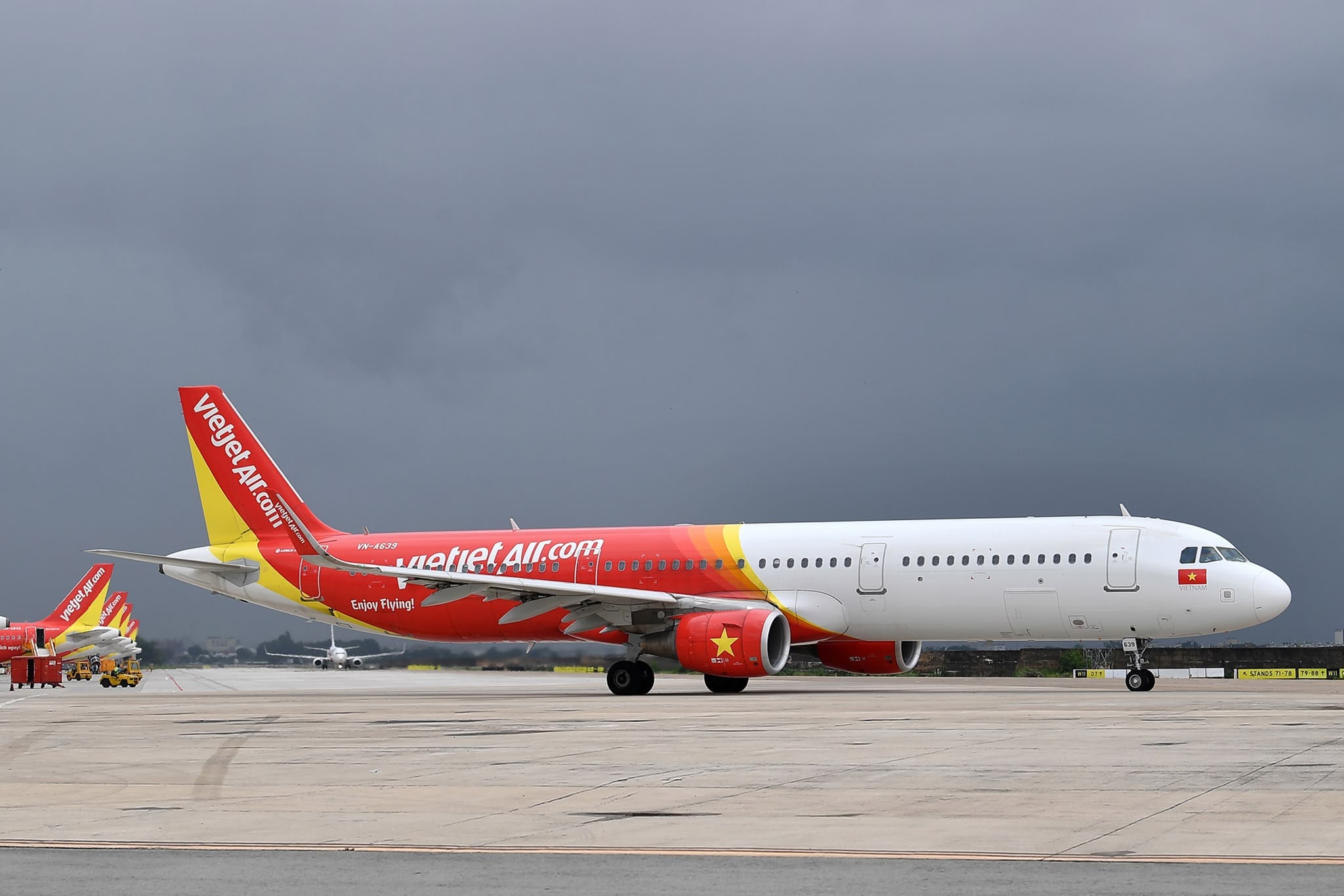 Máy bay Vietjet thực hiện chuyến bay quốc tế