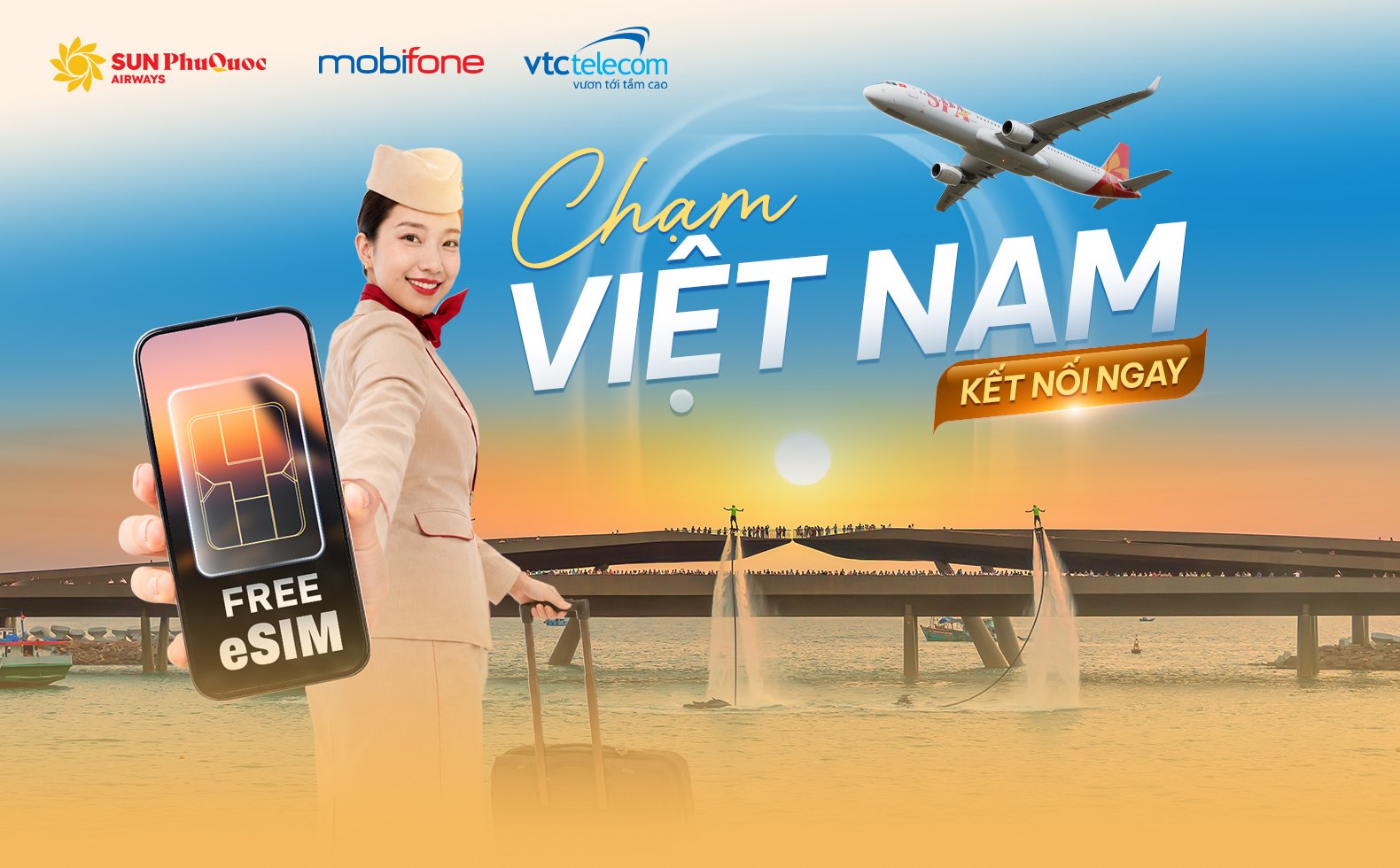 Ưu đãi eSIM miễn phí 5GB cho du khách quốc tế đến Việt Nam
