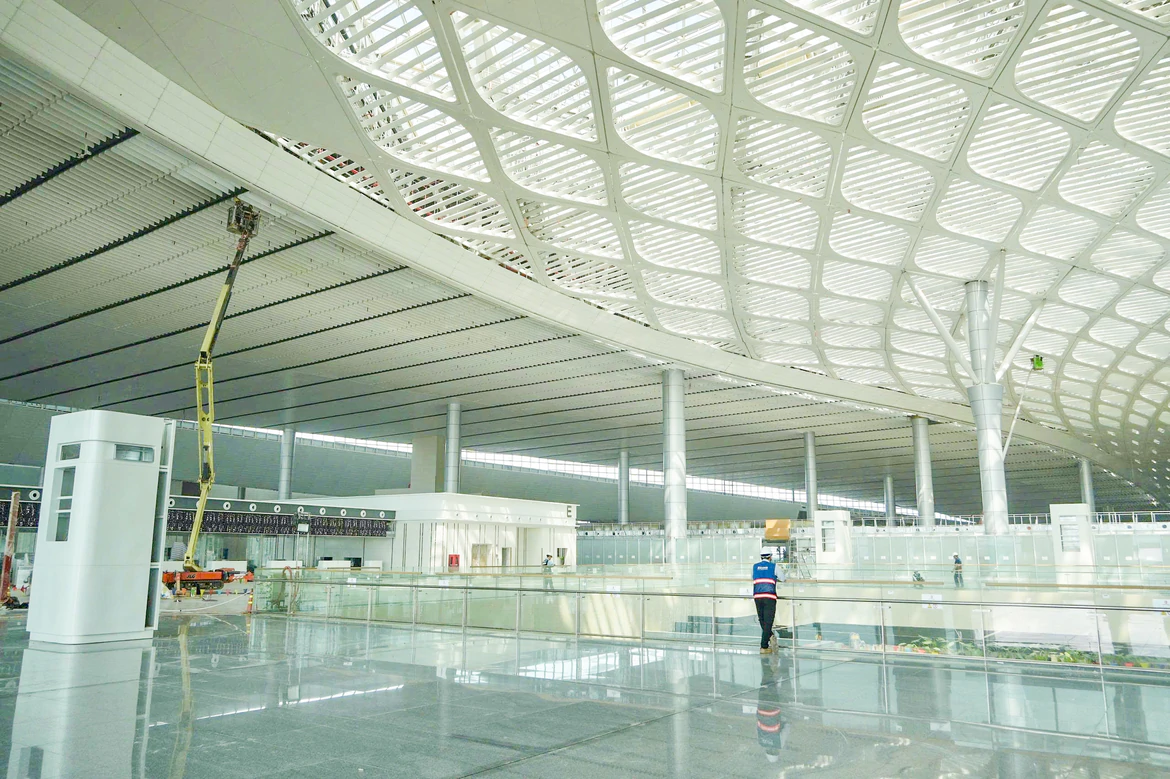 Các hạng mục nhà ga hành khách sân bay Long Thành đang được hoàn thiện