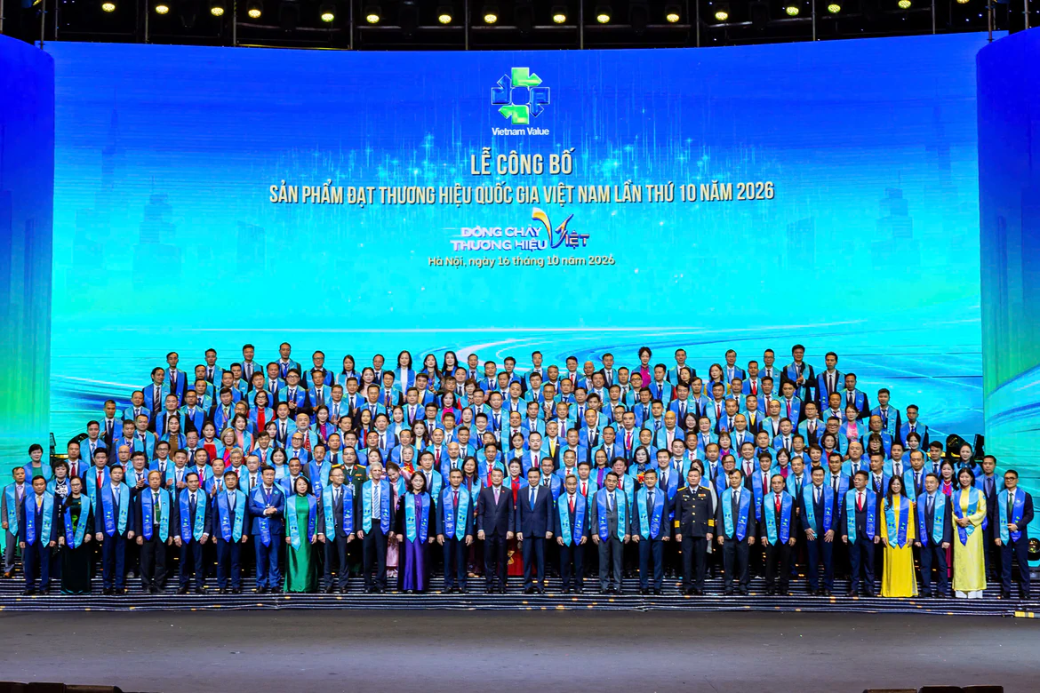 Lễ công bố Thương hiệu quốc gia Việt Nam năm 2026 tại Hà Nội
